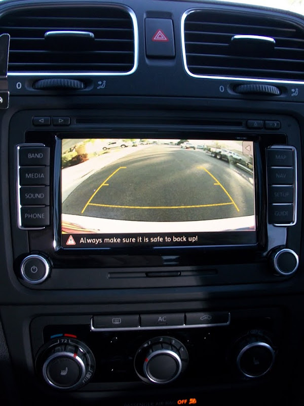 DIY Retrofitting a backup camera (BUC) onto a Golf